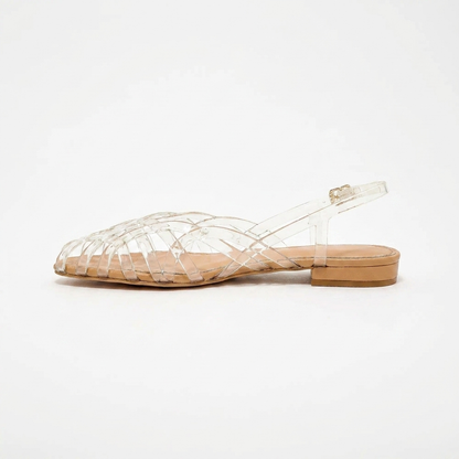 Aria Braided Leather Slingback Flats – Effortless Summer Comfort, All Day