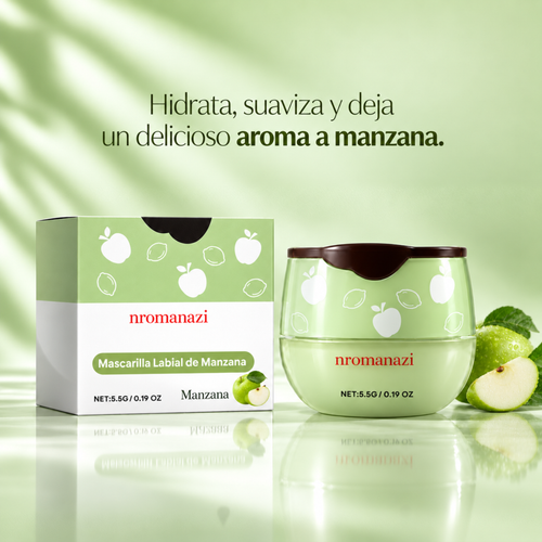 Bálsamo labial con sabor a manzana