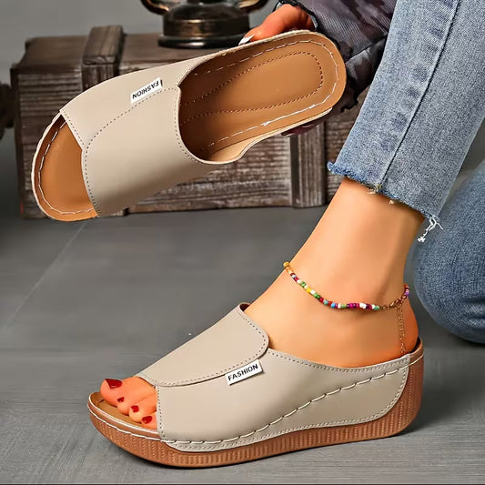 Ortho Slip-On Wedge Sandals