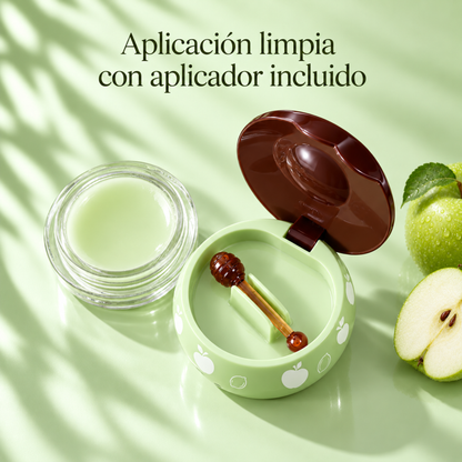Bálsamo labial con sabor a manzana
