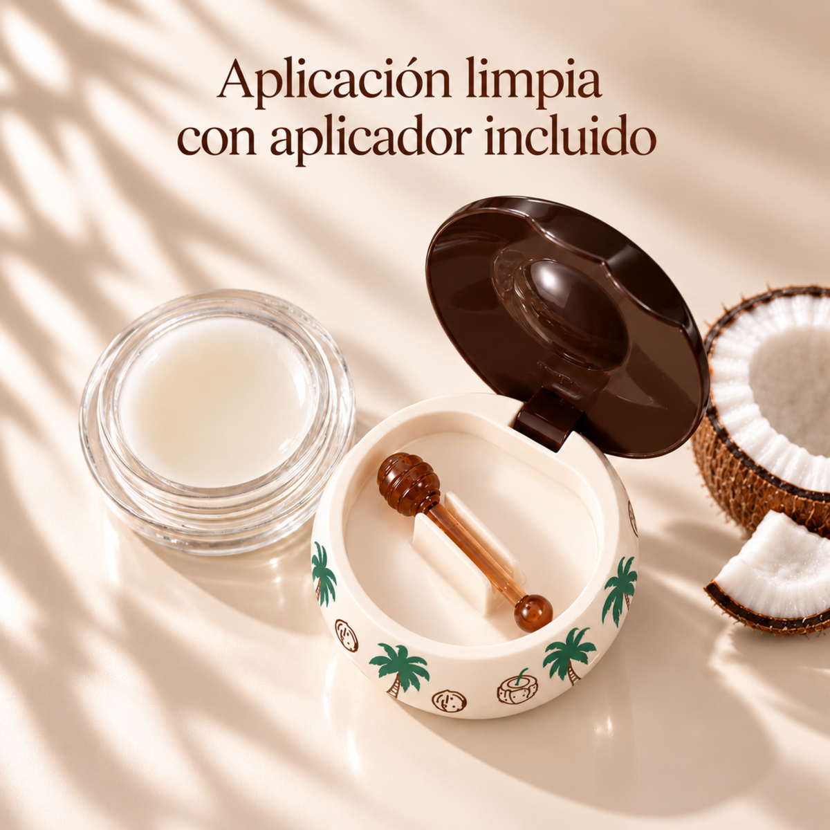 Bálsamo labial con sabor a coco