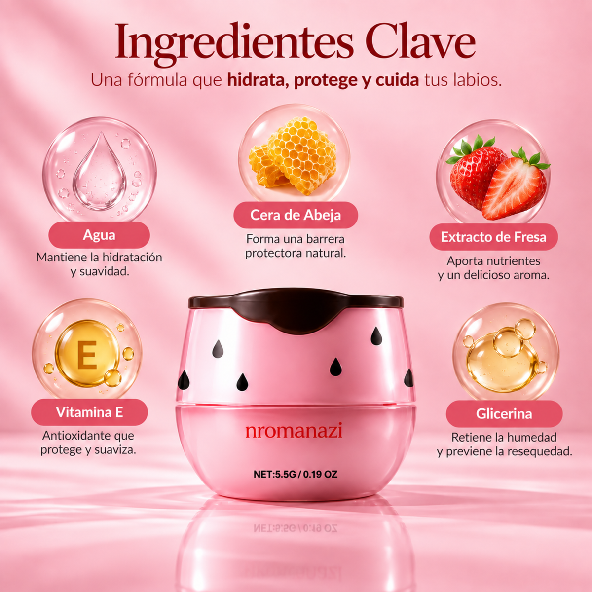 Bálsamo Labial Hidratante Saborizado