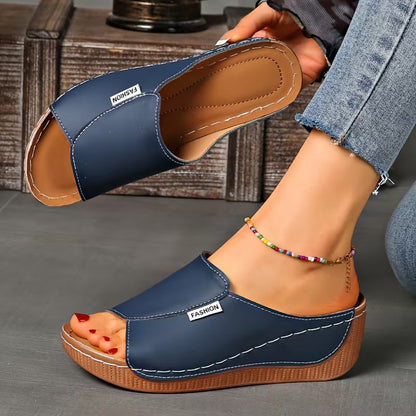 Ortho Slip-On Wedge Sandals