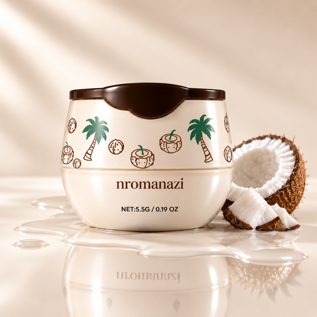 Bálsamo labial con sabor a coco