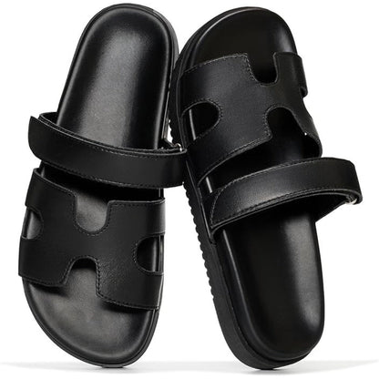 Heros Genuine Leather Slides